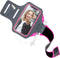 Mobiparts Comfort Fit Sport Armband - Apple iPhone X iPhone XS - Ademend materiaal - Neon Roze
