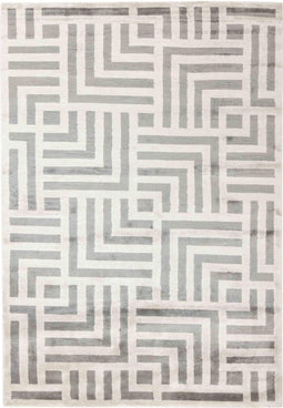 Cosmou Avenue Vloerkleed - 200x300 - Rechthoek - Laagpolig Tapijt - Modern - Beige, Grijs