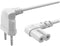 Hama 00221102 - Stroom Netkabel 5 m - 90° Haaks - Wit