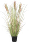 PTMD Leaves Plant Pampas Kunstgras - H92xØ40 cm - In Pot - Roze
