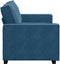 vidaXL - Tweezitsbank - 120 - cm - fluweel - blauw