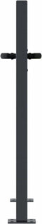vidaXL - Poort - 105x80 - cm - met - boomontwerp - staal - antracietkleurig