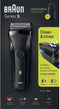 Braun Series 3 301s - Oplaadbaar Elektrisch Scheerapparaat - 3 drukgevoelige scheeronderdelen - Zwart