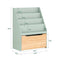 Sobuy Kinderboekenkast - 4 planken - 62x30x80 cm - Groen