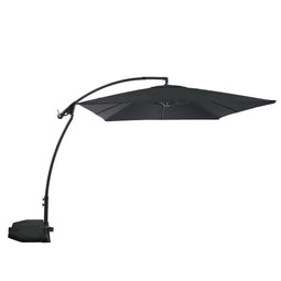 Handson Orlando - Zweefparasol - UV-bescherming 30 - Zwart 250x250 cm