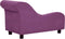 vidaXL - Hondenbank - met - kussen - 83x44x44 - cm - pluche - bordeauxrood