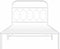 vidaXL - Bedframe - met - hoofdbord - metaal - wit - 100x200 - cm