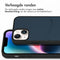 Accezz iPhone 14 Plus - Premium Leather Card Slot Backcover - Echt leer - Donkerblauw