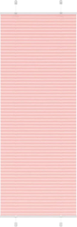 vidaXL - Plissé - rolgordijn - 80x200 - cm - stofbreedte - 79,4 - cm - polyester - roze