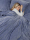 Sjumo Silky Smooth Bundel - Dekbedovertrekset - 200 x 220 cm + 2 kussenslopen 60 x 70 cm - Faded Blue