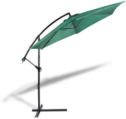 909 Outdoor - Hangende parasol - 300 cm - Stalen frame - Donkergroen