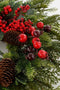 House of Seasons Kerstkrans - Ø50 cm - Rood