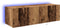 vidaXL - TV - Wandkast - met - LED - Verlichting - Oud - Hout - 100x35x31 - cm