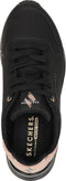 Skechers Uno Gen1 - Shimmer Away - Meisjes Sneakers - Zwart