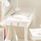 SoBuy FWT43-W - Bureau - Compact 60x40cm met Lade & Zijhaken - Wit