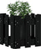 vidaXL - Plantenbak - met - hekontwerp - 30x30x30 - cm - massief - grenenhout - zwart