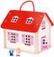 Goki Houten Poppenhuis Koffer met Accessoires