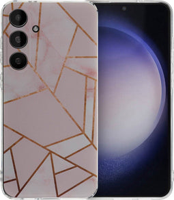 imoshion Hoesje Geschikt voor Samsung Galaxy S24 Plus Hoesje Siliconen - imoshion Design hoesje - Meerkleurig / Pink Graphic