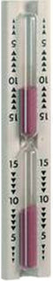 TFA Sauna timer/wekker - waterdicht - 15 min - zandloper - berkenhout - 29 cm