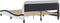 vidaXL - Bedframe - met - hoofdbord - kunstleer - zwart - en - wit - 160x200 - cm
