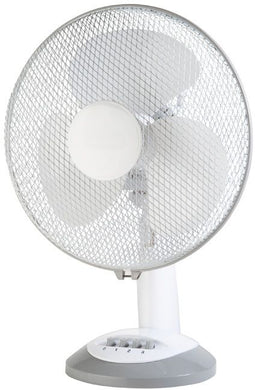 Emerio FN-114202 - Tafelventilator - 30 cm - 3 snelheden - Oscillerend - Wit/grijs