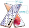 iMoshion Hoesje Geschikt voor Samsung Galaxy S21 Hoesje Siliconen - iMoshion Design hoesje - Transparant / Zwart / Hearts All Over Black