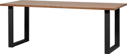 WOOOD Jimmy Eettafel Incl. U-poot - Notenfineer - Naturel - 75x200x90
