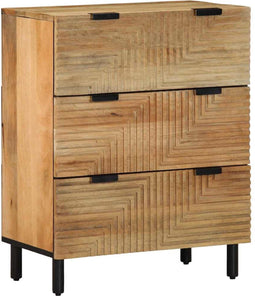 vidaXL - Dressoir - 60x33x75 - cm - massief - mangohout - bruin