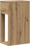 vidaXL - Computertorenstandaard - met - lade - 30x44x74 - cm - artisanaal - eiken