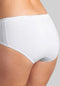 Sloggi Basic+ - Midi Sportonderbroek - Zachte naden - Wit (4-pack)