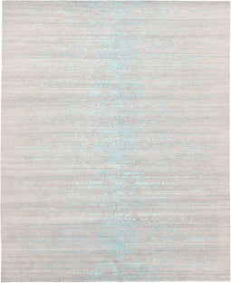 Shangri La Aqua Azul Vloerkleed - 170x240 - Rechthoek - Laagpolig Tapijt - Landelijk - Beige, Blauw