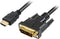 Sharkoon HDMI naar DVI-D (18+1) kabel, 1 m