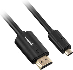 Sharkoon HDMI naar Micro HDMI 2.0 1M - Zwart