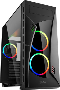 Sharkoon NIGHT SHARK Midi Tower Zwart