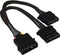 Sharkoon Sata Y Stromadapter 4P Molex 0,15m bk