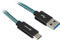 Sharkoon USB 3.1 A-C bk/bu 0.5m