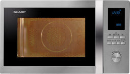 Sharp R-982 STWE - Combi-magnetron - vrijstaand - RVS