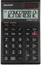 Sharp rekenmachine - EL124TWH - zwart/wit - 12 digit - 1x LR44 batterij - SH-EL124TWH