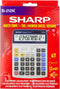 Sharp rekenmachine - EL2125C - grijs - 12 digit - 1x LR44 batterij - SH-EL2125C
