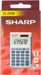 Sharp rekenmachine - EL243S - grijs - 8 digit - 1x LR54 batterij - SH-EL243S