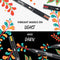 Sharpie Creative Marker Acrylverfmarker | Ronde punt | Verfmarkers op waterbasis | Inkt loopt niet door en geschikt voor de meeste oppervlakken | Diverse kleuren | 12 stuks