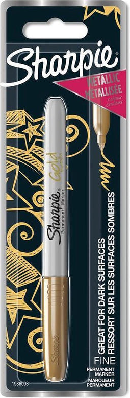 Sharpie Metallic permanentmarkers | Fijne punt | Goudkleurig | 1 stuk