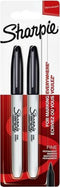 Sharpie-permanentmarkers | Fijne punt | Zwarte inkt | 2 stuks