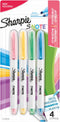 Sharpie S-Note creatieve kleurenmarkers | Markeerstift om mee te schrijven, tekenen en meer | Diverse pastelkleuren | Beitelpunt | 4 stuks