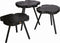 PTMD Maura zwarte koffietafel set van drie maat in cm: 29 x 29 x 30 - Zwart