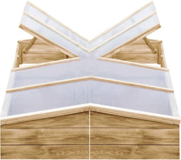 vidaXL - Kweekkassen - 2 - st - 200x50x35 - cm - geïmpregneerd - grenenhout