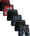 Muchachomalo - 6-pack onderbroeken heren - Elastisch katoen - Zachte waistband - Black/Multi (6-pack)