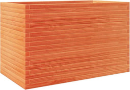 vidaXL - Plantenbak - 110x60x68,5 - cm - massief - grenenhout - wasbruin