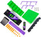 Tech Deck - X-Connect Nyjah Rail Shredder Skatepark - aanpasbare ramp met Disorder vingerskateboard - Nyjah Rail Shredder