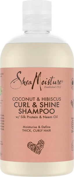Shea Moisture Coconut & Hibiscus - Curl & Shine - Shampoo - 384 ml
